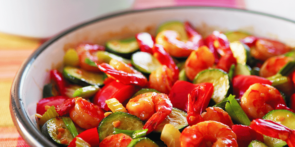 Teriyaki shrimp stir fry 1 l
