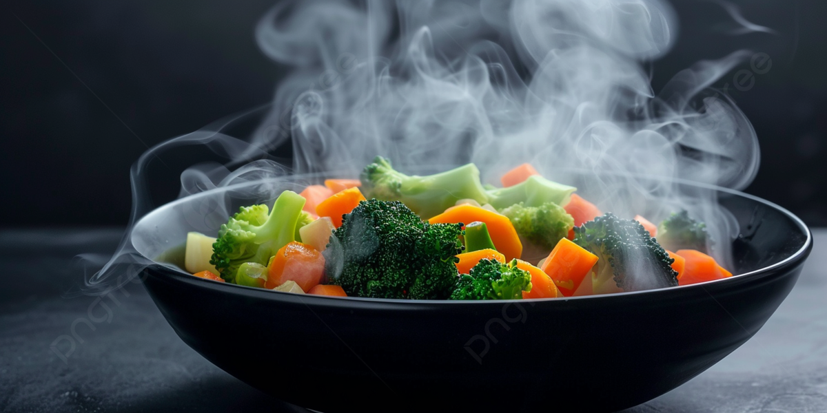 Pngtree steaming bowl of mixed vegetables with broccoli carrots and cauliflower picture image